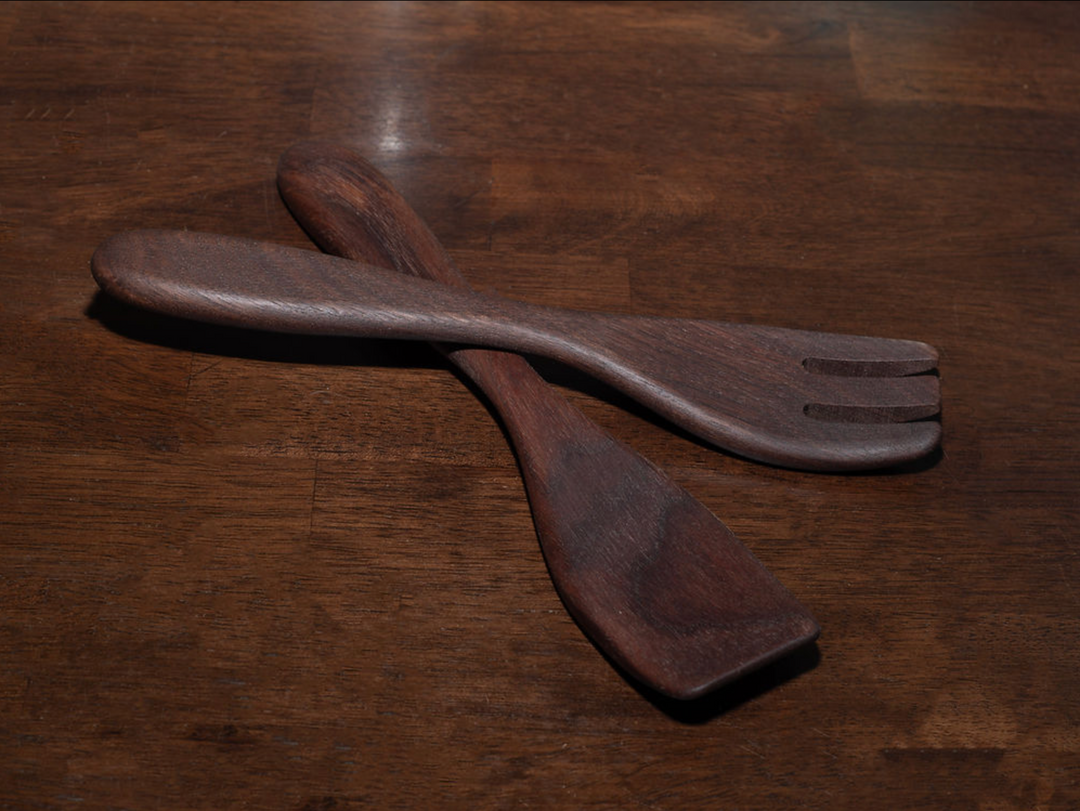 The Salad Lab 9 inch Walnut Tossers