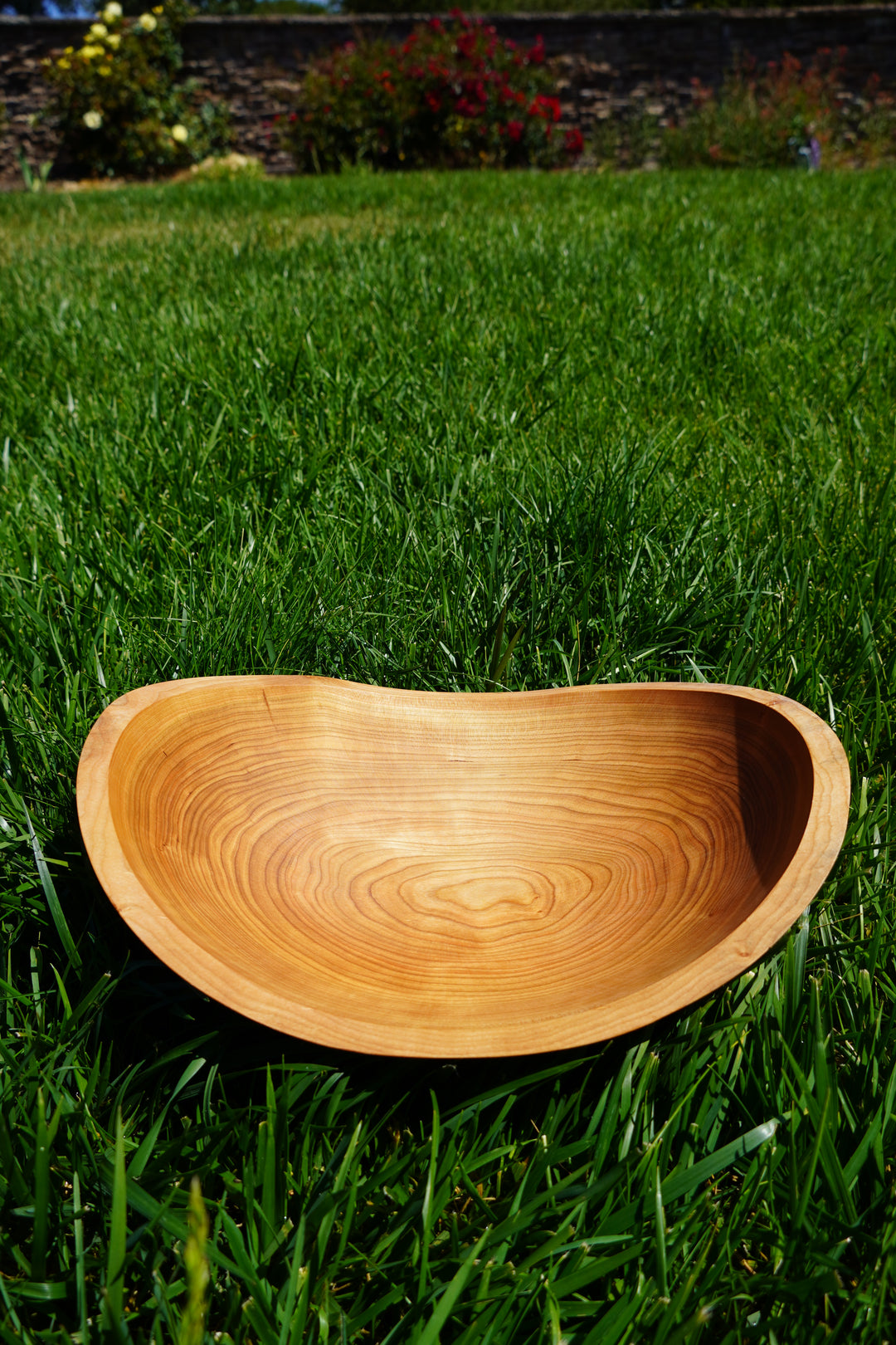 The Salad Lab 15" Live Edge Cherry Oval Bowl Set